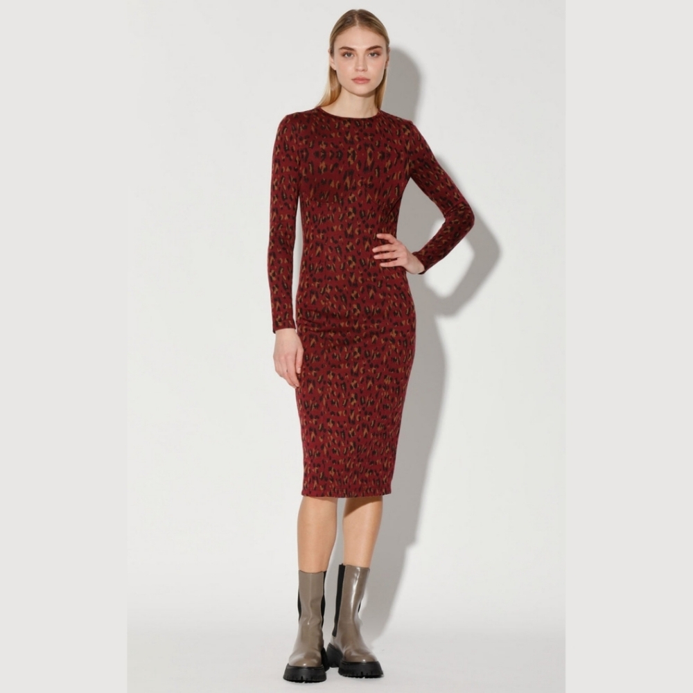 🆕️ Walter Baker Shaina Leopard Print Longsleeved Dress XS